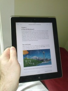 The iBooks experience on the iPad